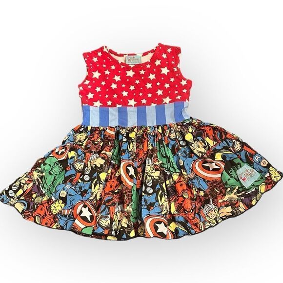 Sweet Petunia Clothing Marvel Superhero Dress Size 3 - Picture 1 of 7